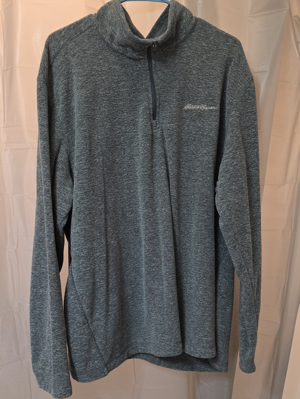 Eddie Bauer Dark Heather Gray 1/4 Zip Pullover